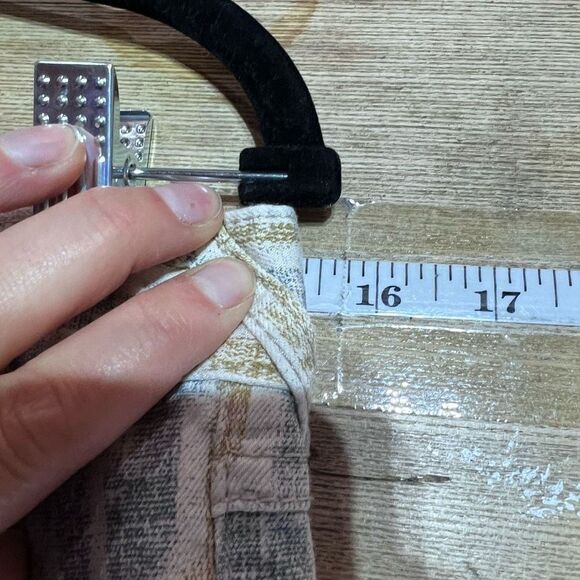 Free People Womens Zig Zag Zipper Crop Skinny Denim Jeans Beige Blue Brown Sz 28 - Picture 9 of 12